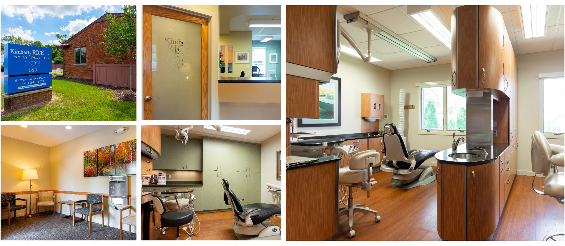 Collage of our dental office